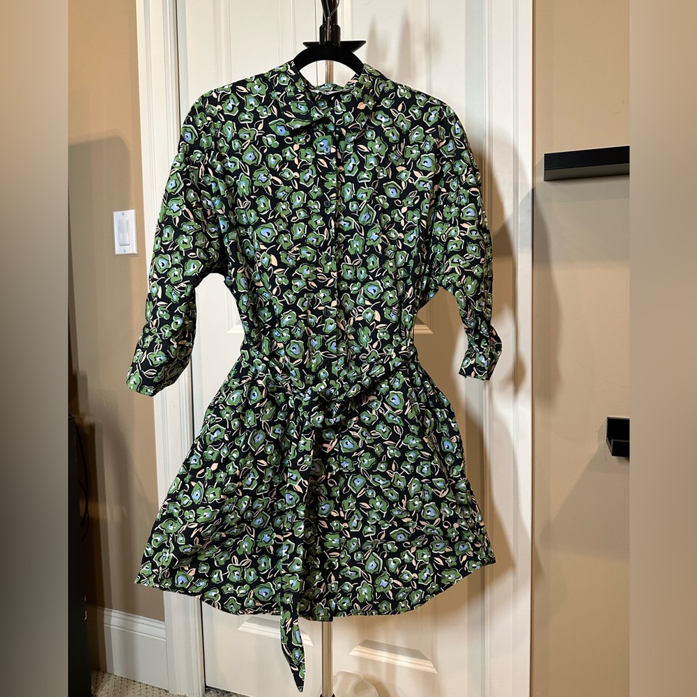 Floral Oversized Zara Shirt Dress - Picture 2 of 10